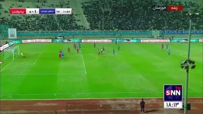 خلاصه نیمه اول دیدار تیم&zwnj;های پرسپولیس و استقلال خوزستان در هفته ۱۰ لیگ برتر