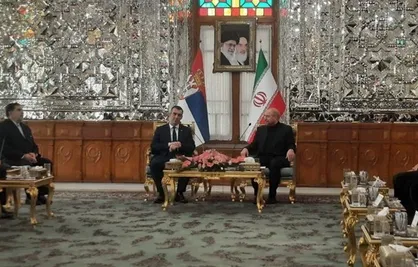دیدار روسای مجلس ایران و صربستان