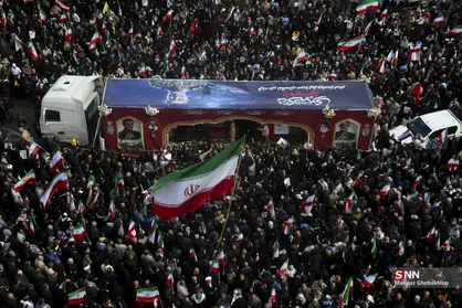 تشییع پیکر مطهر سردار شهید علیرضا تنگسیری در تهران (۱)