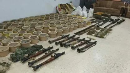 کشف مقادیر زیادی سلاح و مهمات متعلق به داعش در سوریه