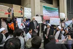 حضور  احمد توکلی در میان تجمع کنندگان 