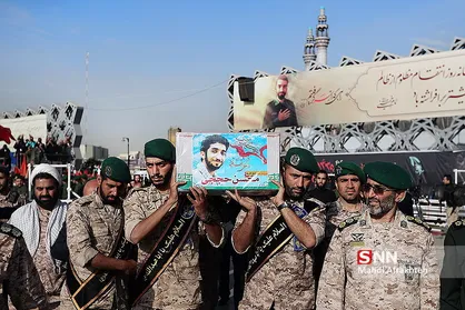 مراسم وداع و تشییع پیکر شهید محسن حججی در تهران -4