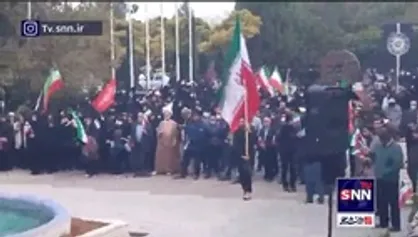 اجتماع بزرگ دانشگاهیان مشهد در تکریم شهدای حرم مطهر شاهچراغ