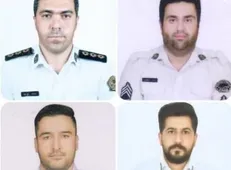 برگزاری مراسم تشییع پیکر ۴ شهید پلیس راه