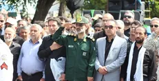 تشییع پیکر شهید محمدامین سلطانی رزداری در رضوانشهر