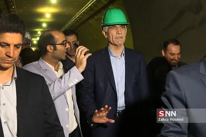 بازدید شهردار تهران از مراحل ساخت تونل آرش اسفندیار