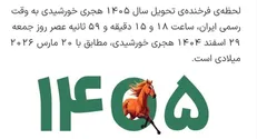 سال تحویل ساعت چند است؟
