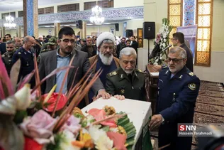 امیر صالحی در تشییع پیکر امیر سرتیپ دوم خلبان شهید محمدرضا رحمانی