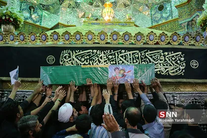 وداع و تشییع سه شهید مدافع حرم در قم