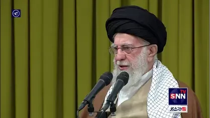 رهبر انقلاب هم&zwnj;اکنون در دیدار مداحان و شاعران اهل بیت (ع): جمهوری اسلامی برای هر اقدامی در منطقه نیاز به نیروی نیابتی ندارد. نبرد و مبارزه یمن، حزب&zwnj;الله، حماس و جهاد بر اساس ایمان و عقیده است