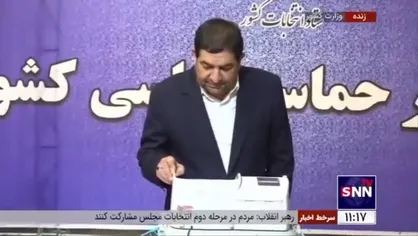 معاون اول رئیس جمهور رای خود را ثبت کرد