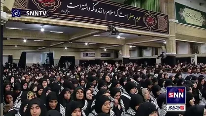 فرازهایی از هم&zwnj;خوانی دانشجویان در مراسم عزاداری اربعین در حسینیه امام خمینی(ره) با حضور رهبر انقلاب