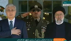 استقبال رسمی رئیسی از همتای قزاقستانی