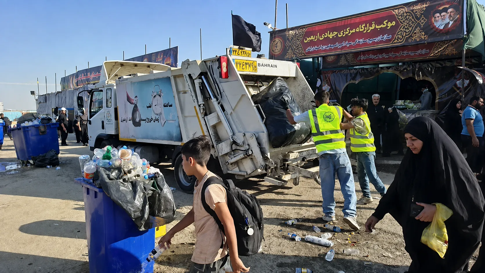 جمع‌آوری روزانه ۴۰۰ تن پسماند در مهران طی ایام اربعین