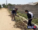 فعالیت جهادگران دانشگاه آزاد خوزستان در مناطق سیل زده