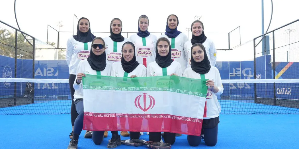 صعود دختران پدل‌ ایران به مرحله یک‌ شانزدهم + فیلم