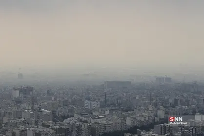 افزایش نسبی دما و آلودگی هوا در تهران