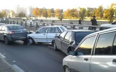 ١٨ مصدوم در تصادف زنجیره ای!