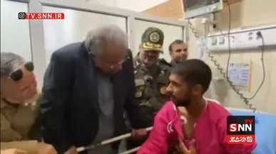 رشادت سرباز مجروح آسایشگاه تیپ ۳۸۸ بمپور + فیلم