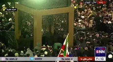 پیکر مطهر شهید نصرالله در آرامگاه ابدی آرام گرفت+فیلم