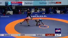 با غلبه بر کشتی گیر فرانسوی؛ باروز یک گام به نخودی نزدیک شد