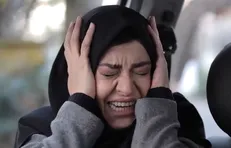 اشک‌های مریلا زارعی در پشت صحنه فیلم سینمایی هناس