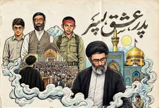 متن نامه رهبر شهید خطاب به فرزندشان در هنگام حضور در جبهه منتشر شد + عکس