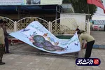 خدمت رسانی دانشجویان خوزستانی به سیل زدگان اسکان داده شده در یادمان شهدای هویزه