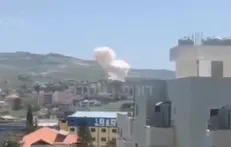 صهیونیست‌ها شهر «نبطیه» در جنوب لبنان را بمباران کردند