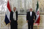 دیدار محمدجواد ظریف با وزیر امور خارجه هلند
