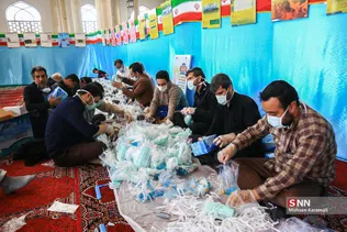 بسته بندی و توزیع بسته های بهداشتی در قم