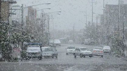 بارش برف و باران در جاده&zwnj;های ۵ استان کشور