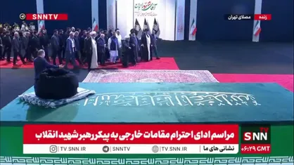 ادای احترام هیئت رهبران شیعه پاکستان به پیکر مطهر قائد شهید امت اسلامی