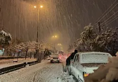 جاده‌های ۹ استان زیر بارش برف و باران است