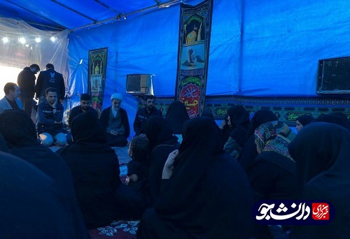 خدمت رسانی دانشجویان خواهر دانشگاه آزاد خوزستان به زائران حسینی