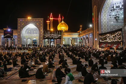 حال و هوای حرم حضرت معصومه (س) در شب عاشورا