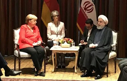 تبادل نظر حسن روحانی و مرکل درباره برجام