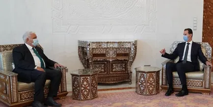 دیدار رئیس الحشد الشعبی با بشار اسد و گفتگو درباره مبارزه با تروریسم