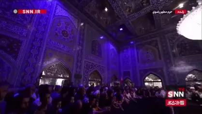 سیل عاشقان امام شهید در کنار مزار ایشان در رواق دارالذکر