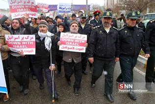 راهپیمایی نمازگزاران بجنوردی در محکومیت اقدام آمریکا و رژیم صهیونیستی