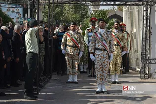 تشییع پیکر مطهر شهید «رضا زارع‌ مویدی» شهید مدافع امنیت در شیراز