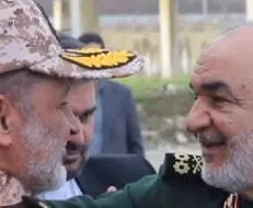 ویدیویی از شهید حمید مازندرانی در کنار سردار سلامی