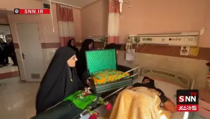 عیادت خادمان حرم رضوی از آسیب&zwnj;دیدگان حادثه بلوار وکیل&zwnj;آباد