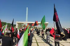راهپیمایی نمادین دانشجویان مشهدی در محکومیت اغتشاشات اخیر
