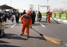 حضور ۱۵۹۴۷ پاکبان در مراسم وداع و تشییع رهبر شهید/ آماده‌باش سازمان پسماند در ۳حلقه خدماتی