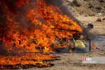 امحاء ۱۸ تن مواد مخدر در شیراز