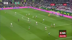 ضربه سر شیرجه‌ای خیمنز با سیو یک دست پیکفورد به کرنر رفت / مکزیک 0 - 0 انگلیس