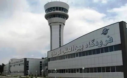 فعالیت فرودگاه کرمان در اثر ریزگردها مختل شد