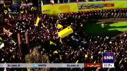 ورود پیکر مطهر شهید سید هاشم صفی الدین به محل خاکسپاری