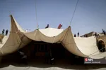 برافراشتن خیمه عزاداری محرم